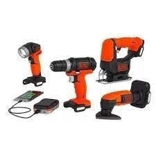 Kit de Ferramentas Black + Decker Go Pack, 4 em 1 - BDCK502C1-B3 ( - ofertasbacanassss